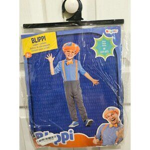 Blippi Toddler Costume 3T-4T Bow Tie Hat Glasses Kids Boys Halloween Disguise